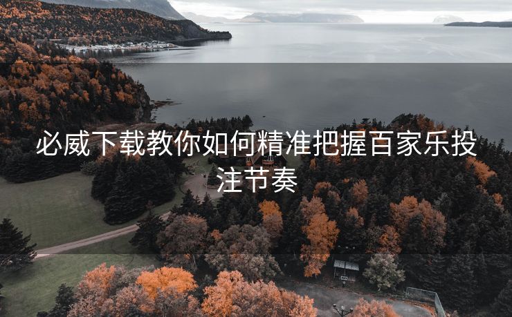 必威下载教你如何精准把握百家乐投注节奏